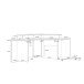 Eckschreibtisch >TEZAUR< Gamingtisch, LED-Wechselbeleuchtung, schwarz - 160x91,1x160cm (B/H/T)