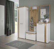 Garderobenschrank >TULUZA< LED, 2 Türen,...