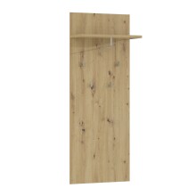 Garderobenpaneel >TULUZA< 4 Haken, Stange, Ablage,...