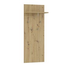 Garderobenpaneel >TULUZA< 4 Haken, Stange, Ablage,...
