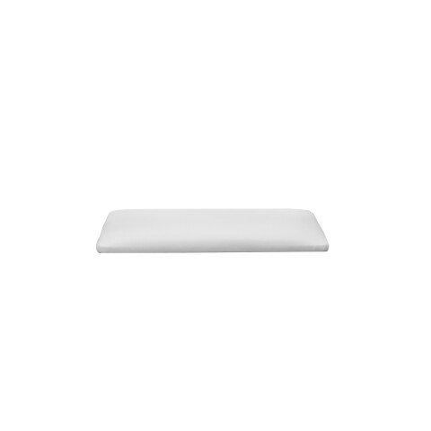 Polsterauflage >TULUZA< für Schuhbank, Kunstleder weiss - 59,9x5x40,8cm (B/H/T)