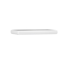 Polsterauflage >TULUZA< für Schuhbank, Kunstleder weiss - 59,9x5x40,8cm (B/H/T)