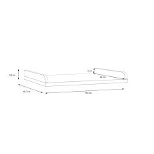 Wickelaufsatz >WINNIE< für Kommode, in Sonoma Eiche Dekor - 79,9x92x65,7cm (B/H/T)