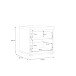Nachtkommode >WINNIE< 2 Schubladen, Sonoma Eiche Dekor / weiss - 37,6x38,6x34,7cm (BxHxT)