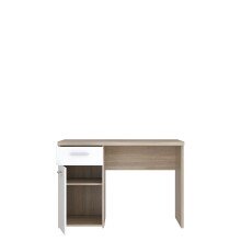 Schreibtisch >WINNIE> Sonoma Eiche Dekor / weiss - 110x76,3x60cm B/H/T