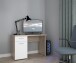 Schreibtisch >WINNIE> Sonoma Eiche Dekor / weiss - 110x76,3x60cm B/H/T