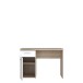 Schreibtisch >WINNIE> Sonoma Eiche Dekor / weiss - 110x76,3x60cm B/H/T