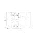Schreibtisch >WINNIE> Sonoma Eiche Dekor / weiss - 110x76,3x60cm B/H/T