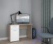 Schreibtisch >WINNIE> Sonoma Eiche Dekor / weiss - 110x76,3x60cm B/H/T