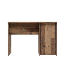 Schreibtisch >WINNIE< 1 Schub+Tür, Old-Wood Vintage Dekor / Betonoptik - 110x76,3x60cm B/H/T