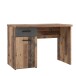 Schreibtisch >WINNIE< 1 Schub+Tür, Old-Wood Vintage Dekor / Betonoptik - 110x76,3x60cm B/H/T