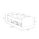Stauraumbett >WINNIE< 90x200cm, 2 Schübe, Old-Wood-Vintage / Beton  - 96x65x206,4cm (B/H/T)