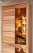 Standvitrine >Nature One< 1 Tür, mit LED, FSC, Kernbuche teilmassiv - 43x203x40cm (B/H/T)
