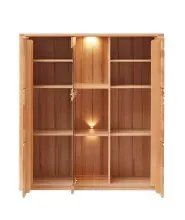 Highboard >Nature One< 3 Türen, mit LED, FSC,...