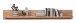Wohnwand >Nature One< 4-teilig, mit LED, FSC, in Kernbuche teimassiv - 390x203x45cm (B/H/T)
