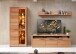 Wohnwand >Nature One< 3-teilig, mit LED, FSC, in Kernbuche teimassiv - 310x203x45cm (B/H/T)