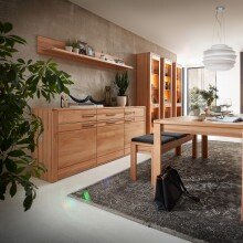Sideboard >Nature One< 3 Türen, 3 Schübe, FSC, in Kernbuche teilmassiv - 190x86x45cm (B/H/T)