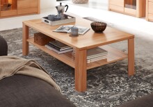 Couchtisch >Nature One< mit Ablageboden, in Kernbuche teilmassiv - 120x40x70cm (B/H/T)