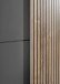Schiebetürenschrank >Berno< 2 Türen, in Grau / Eiche Dekor - 170x195,5x57,2cm (BxHxT)