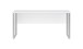 Schreibtisch >Amanda< in Weiß, Melamin und Metall - 170x77x73cm (BxHxT)
