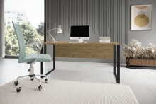 Schreibtisch >Amanda< in Eiche Artisan Dekor - 170 x 77 x 73 cm (B/H/T)
