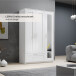 Kleiderschrank >Lepini< in Weiß, Dekorfolie - 117x191x50cm (BxHxT)