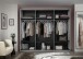 Schwebetürenschrank >Minda< in Weiß, Melamin + Glas - 270x225x62cm (BxHxT)