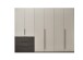 Kleiderschrank >Nuka< in Grau, Dekorfolie - 300x225,5x60cm (BxHxT)