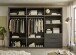 Kleiderschrank >Nuka< in Grau, Dekorfolie - 300x225,5x60cm (BxHxT)