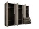 Kleiderschrank >Nuka< in Grau, Dekorfolie - 300x225,5x60cm (BxHxT)