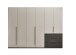 Kleiderschrank >Nuka< in Grau, Dekorfolie - 300x225,5x60cm (BxHxT)