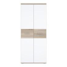 Kleiderschrank >WINNIE< in Sonoma Eiche / Weiss -...