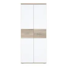 Kleiderschrank >WINNIE< in Sonoma Eiche / Weiss -...