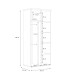 Kleiderschrank >WINNIE< in Sonoma Eiche / Weiss - 79,9x188,6x52,7cm (BxHxT)