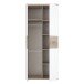 Kleiderschrank >WINNIE< in Sonoma Eiche / Weiss - 79,9x188,6x52,7cm (BxHxT)