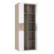 Kleiderschrank >WINNIE< in Sonoma Eiche / Weiss - 79,9x188,6x52,7cm (BxHxT)