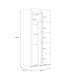 Kleiderschrank >WINNIE< in Sonoma Eiche / Weiss - 79,9x188,6x52,7cm (BxHxT)