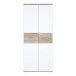 Kleiderschrank >WINNIE< in Sonoma Eiche / Weiss - 79,9x188,6x52,7cm (BxHxT)