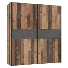 Kleiderschrank >WINNIE< in Old Wood Vintage /...