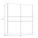 Kleiderschrank >WINNIE< in Old Wood Vintage / Betonoptik Dunkelgrau - 170,3 x 190,5 x 61,2 cm