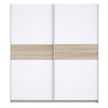 Kleiderschrank >WINNIE< in Sonoma Eiche / Weiss - 170,3x190,5x61,2cm (BxHxT)