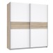 Kleiderschrank >WINNIE< in Sonoma Eiche / Weiss - 170,3x190,5x61,2cm (BxHxT)