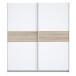 Kleiderschrank >WINNIE< in Sonoma Eiche / Weiss - 170,3x190,5x61,2cm (BxHxT)