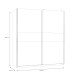 Kleiderschrank >WINNIE< in Sonoma Eiche / Weiss - 170,3x190,5x61,2cm (BxHxT)