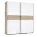 Kleiderschrank >WINNIE< in Sonoma Eiche / Weiss - 170,3x190,5x61,2cm (BxHxT)