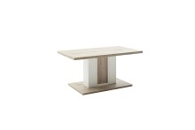 Couchtisch >SANTERNO< in Viking Ecihe Dekor / Soft White - 95x45x55 (BxHxT)