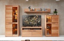 Wandboard >Nature One< FSC, in Kernbuche teilmassiv - 180x24x22cm (B/H/T)