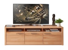 Wohnwand >Nature One< (3-teilig) Kernbuche teilmassiv - 320x170x45cm (BxHxT)