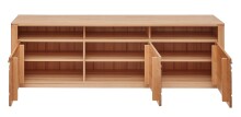 Wohnwand >Nature One< (3-teilig) Kernbuche teilmassiv - 320x170x45cm (BxHxT)