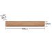Wohnwand >Nature One< (3-teilig) Kernbuche teilmassiv - 320x170x45cm (BxHxT)